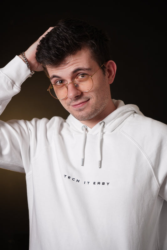 Felpa Ricamata | Minimal Edition - WHITE